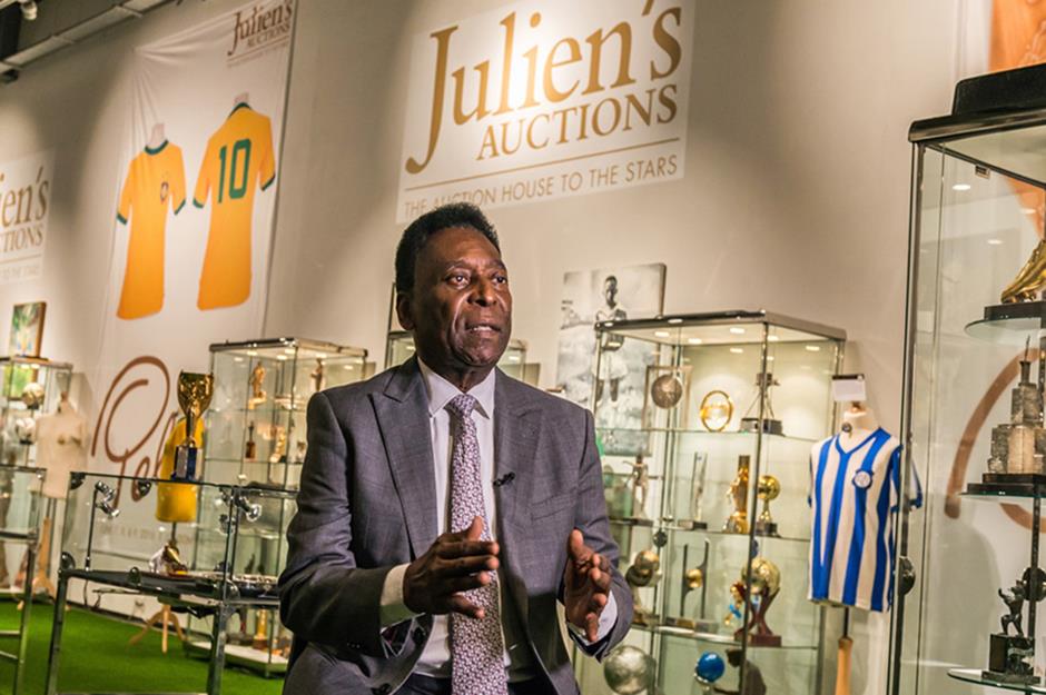 Pelé’s soccer memorabilia: $5.4 million (£4.4m)